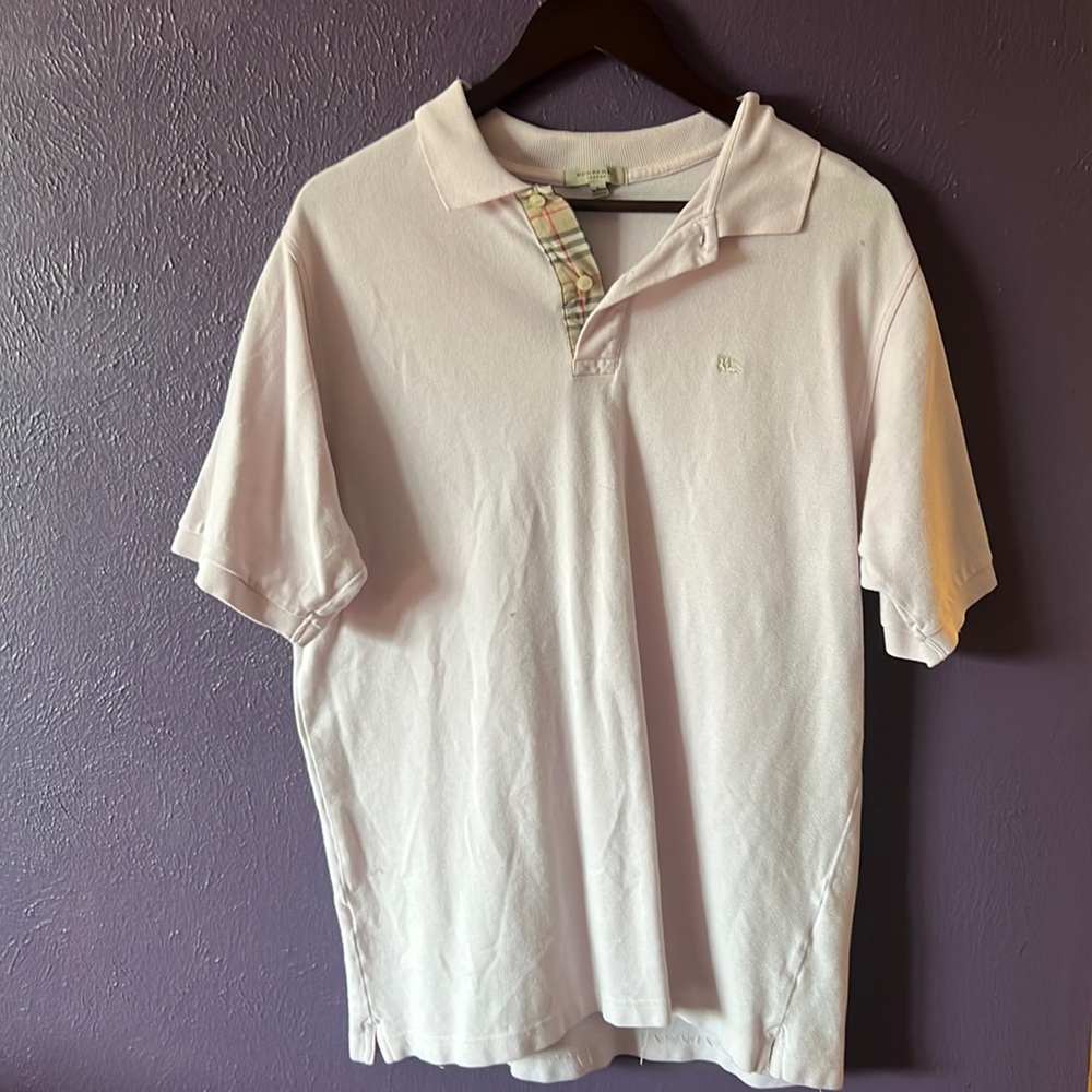 Burberry pink polo
